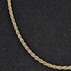 (2/$20) V. Dainty Gold Tone Rope Chain